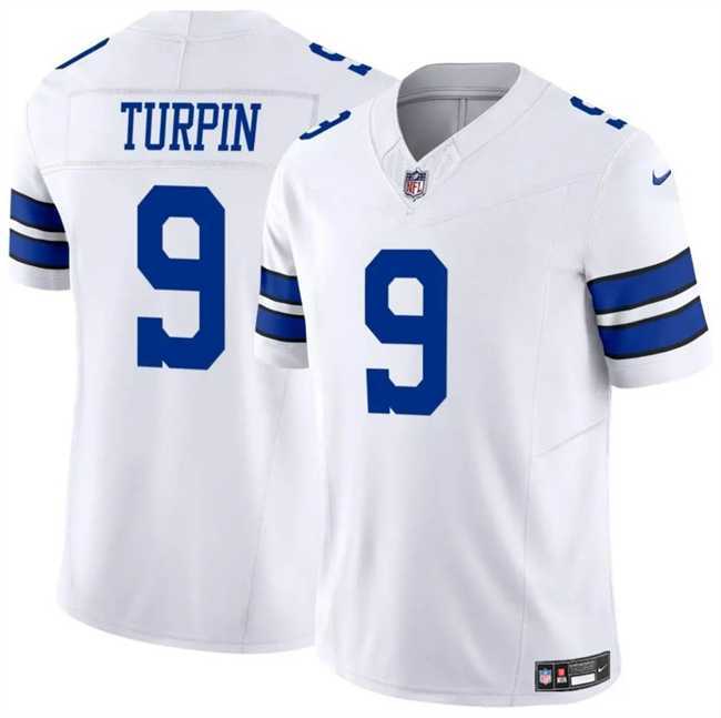 Men & Women & Youth Dallas Cowboys #9 KaVontae Turpin White 2023 F.U.S.E Vapor Untouchable Limited Stitched Jerseys->dallas cowboys->NFL Jersey